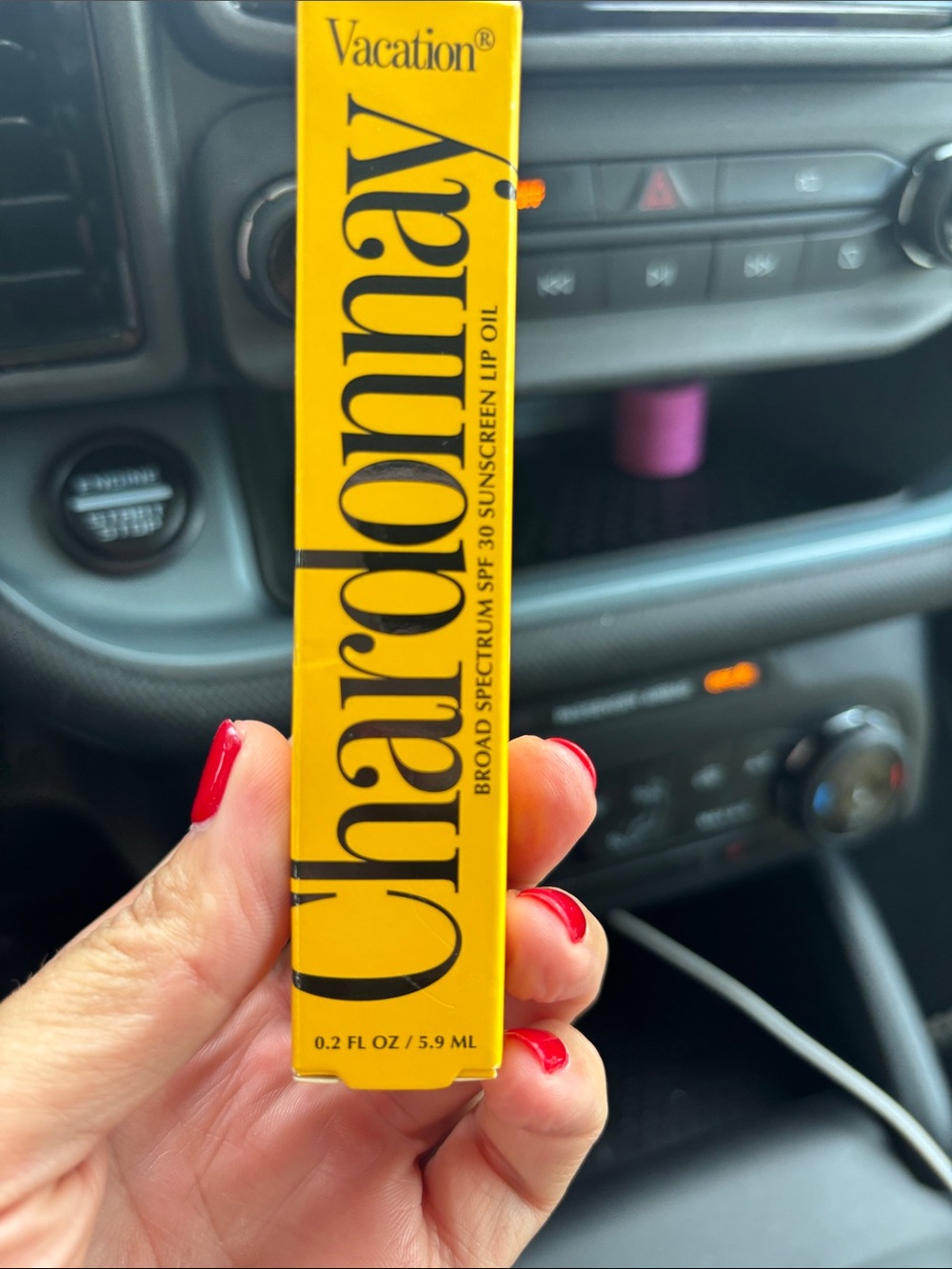 Charonnay Vacation Broad Spectrum SPF 30 Lip Oil — Yellow